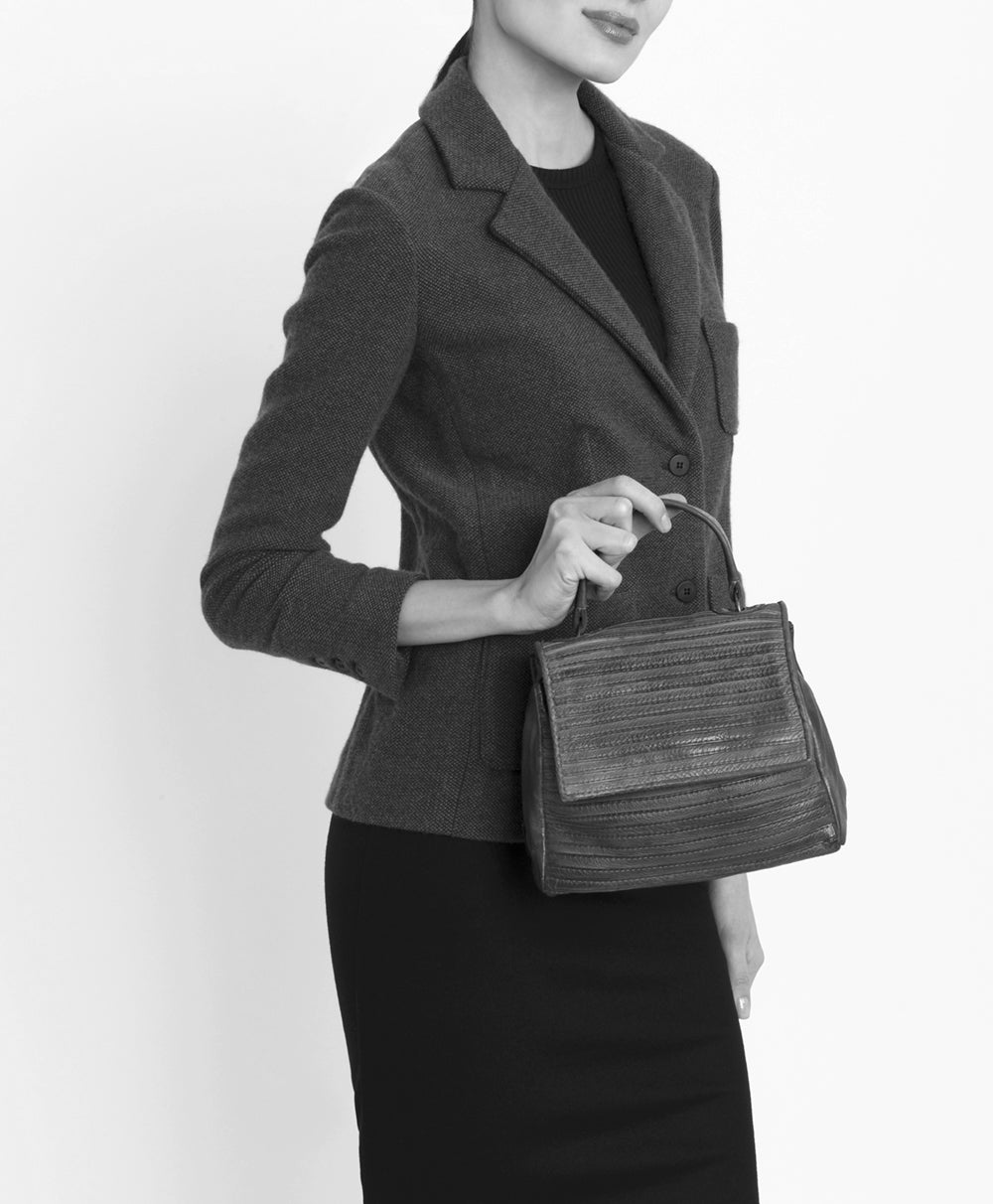 BLACK - flap bag