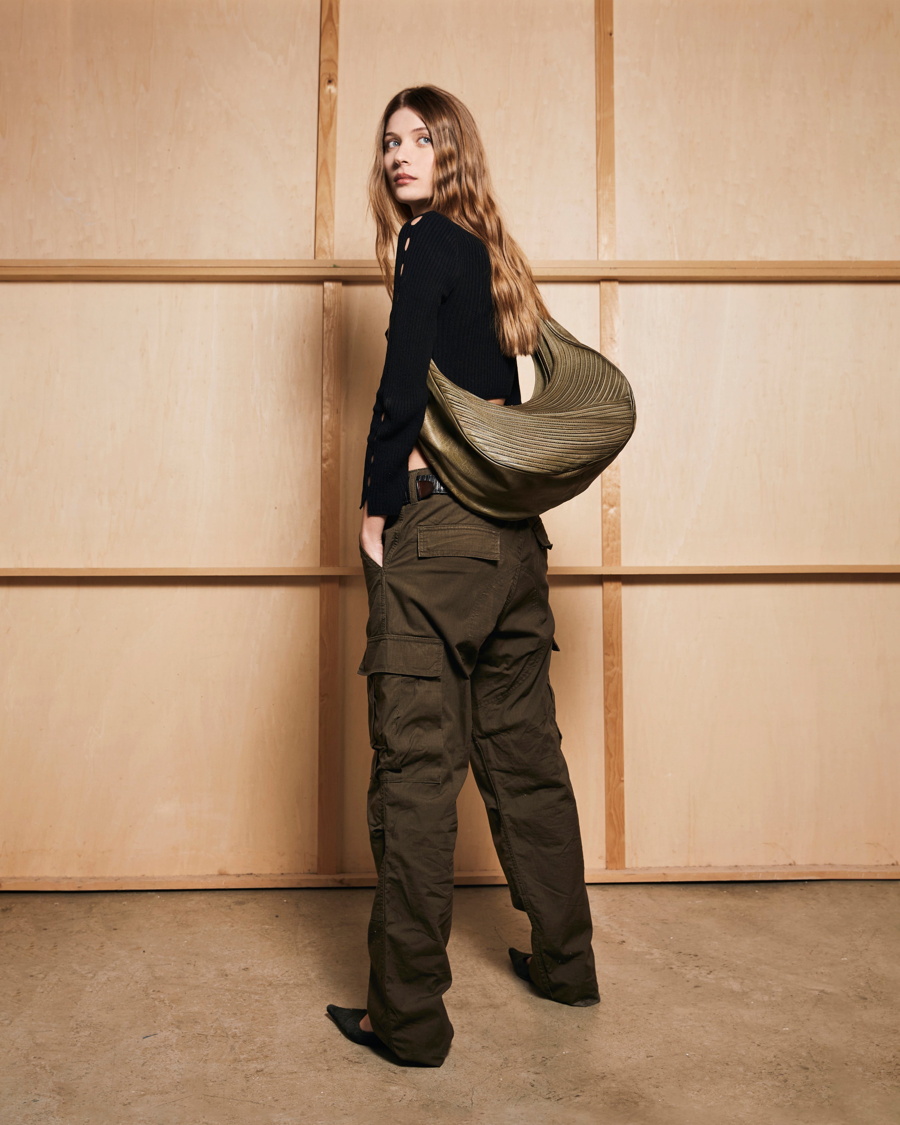 Majo Beige Majo Zaino Majo Bags In Green