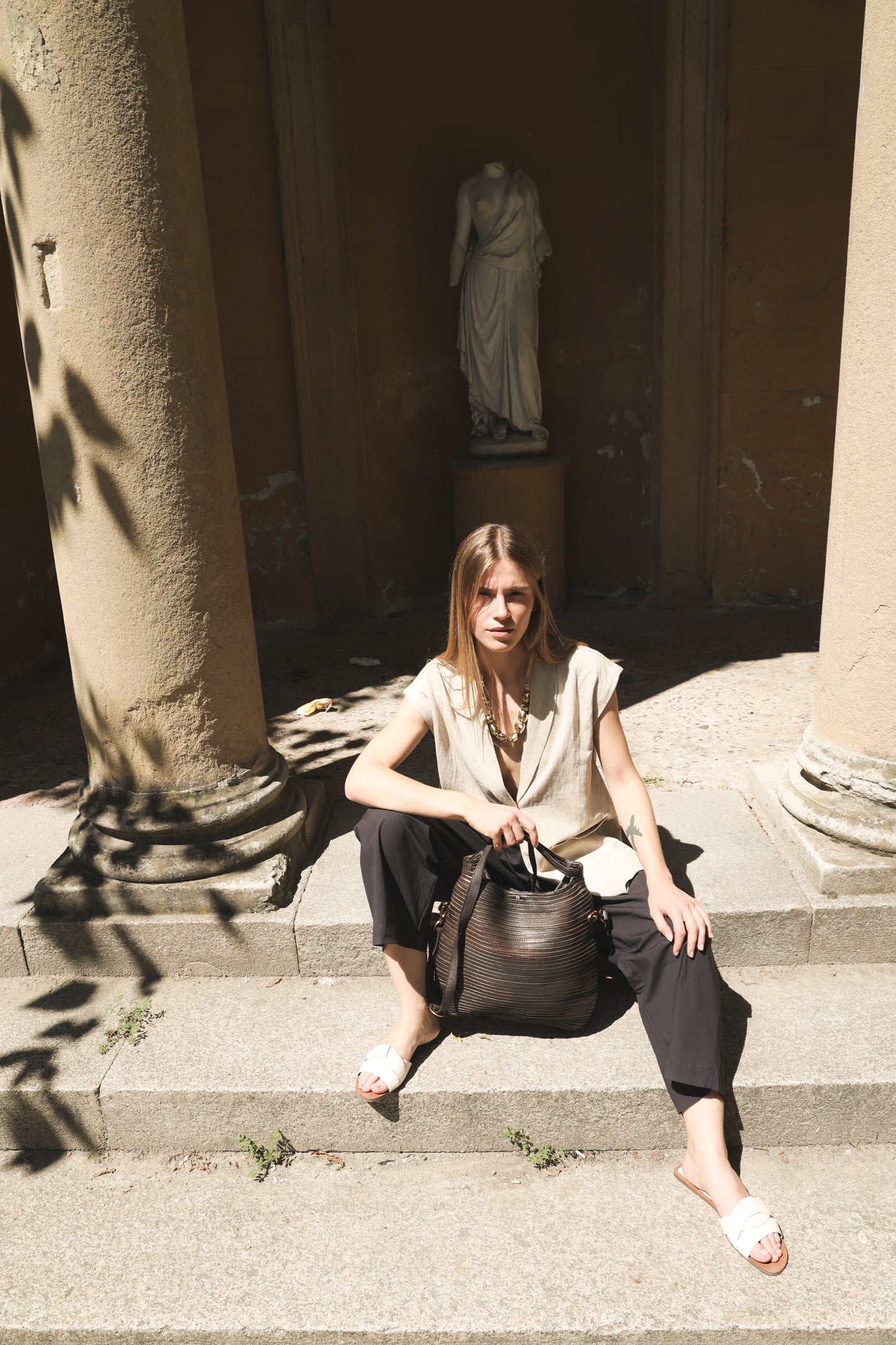 SCALA DEI TURCHI top handle bag